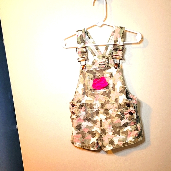 Colette Lilly Other - Camo Butterfly Overalls